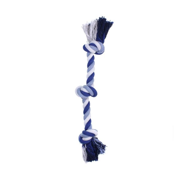 Іграшка для собак MISOKO&CO Коротка мотузка з вузлом, blue, 38 cm