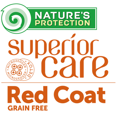 Сухий беззерновий корм для юніорів з рудим забарвленням шерсті, для малих порід Superior Care Red Coat Grain Free Junior Mini Breeds 10 кг