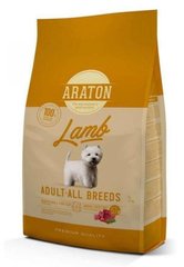 Повноцінний сухий корм для дорослих собак з ягнятиною ARATON LAMB Adult All Breeds 3кг