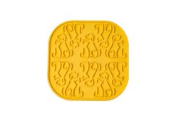 FIBOO Килимок для злизування ласощів та їжі Lollipop, жовтий