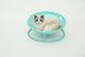 Складной лежак для домашних животных MISOKO Pet bed round, 45x45x22 cm, mint