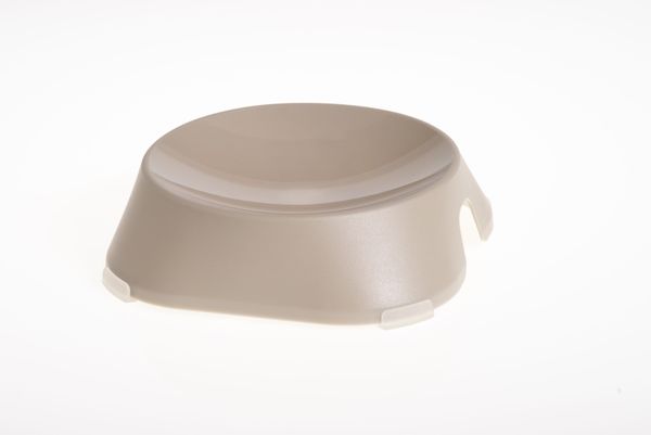 FIBOO Пласка миска з антиковзними накладками Flat Bowl, бежевий