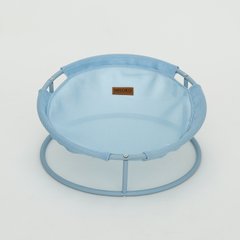 Складаний лежак для домашніх тварин MISOKO Pet bed round, 45x45x22 cm, light blue