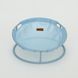 Складной лежак для домашних животных MISOKO Pet bed round, 45x45x22 cm, light blue