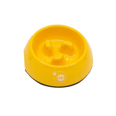 Миска для повільного харчування для собак KIKA, жовта, розмір M