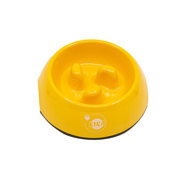Миска для повільного харчування для собак KIKA, жовта, розмір M