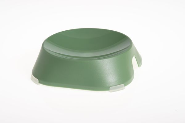 FIBOO плоская миска Flat Bowl, без антискользящих накладок, зеленый