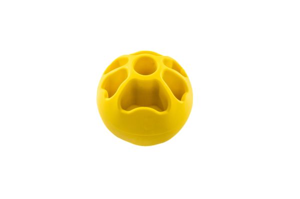 FIBOO Игрушка для собак Fib the tug to, желтая, D 6.5 см