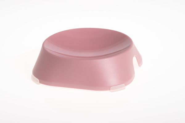 FIBOO пласка миска Flat Bowl, без антиковзких накладок, рожевий