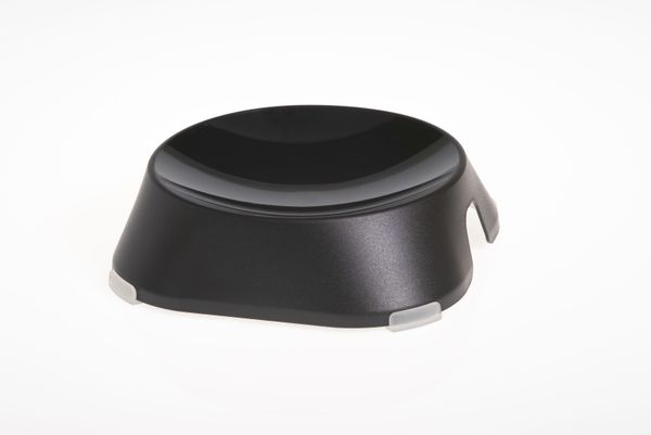 FIBOO пласка миска Flat Bowl, без антиковзких накладок, чорний