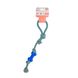 Игрушка для собак MISOKO&CO Длинная веревка с косточкой, blue, 48 cm