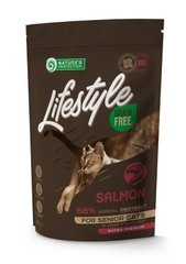 Сухий беззерновий корм для літніх котів з лососем Lifestyle Grain Free Salmon Senior Cat 400г