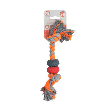 Іграшка для собак MISOKO&CO Мотузка з кільцями, orange, 30.5 cm