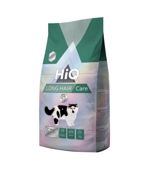 Сухой корм для взрослых длинношерстных кошек HiQ LongHair care 1.8kg