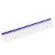 Розчіска з алюмінієвою ручкоюі зубцями з нержавіючої сталі Tauro pro line Ultra light line, 25 cm, purple