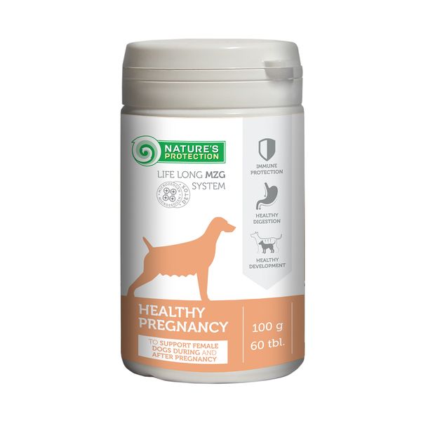 Харчова добавка для підтримки здоров'я собак у період вагітності та лактації Nature's Protection Healthy Pregnancy, 60 табл.