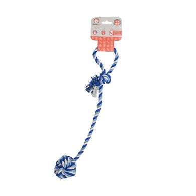 Игрушка для собак MISOKO&CO Веревка с мячом, blue, 55х7 cm