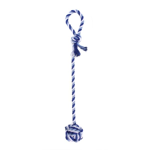 Игрушка для собак MISOKO&CO Веревка с мячом, blue, 55х7 cm