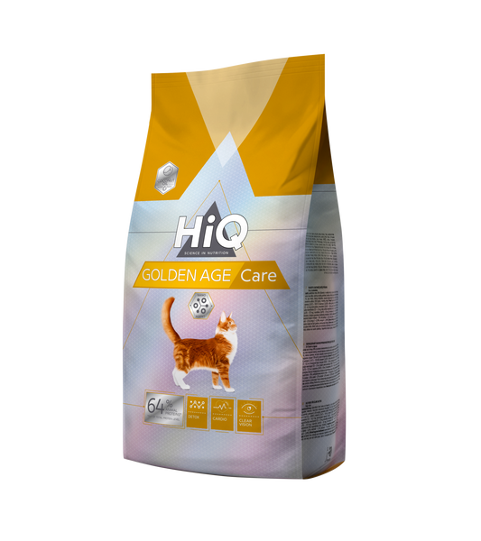Сухой корм для пожилых котов от 10 лет и старше HiQ Golden Age care 1.8kg