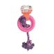Іграшка для собак MISOKO&CO Кільце з мотузкою, pink, 30.5x13.5 cm