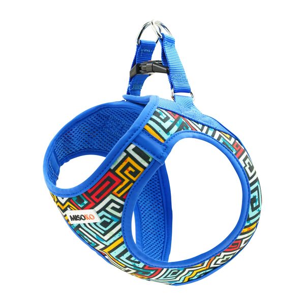 Шлея для собак MISOKO&CO, blue-multicolor, XS