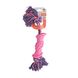 Іграшка для собак MISOKO&CO Шипи з мотузкою, pink, 38 cm