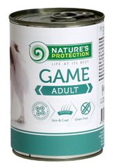 Влажный корм для взрослых собак всех пород с дичью Nature's Protection Adult Game 800г