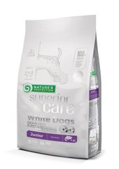 Сухой беззерновой корм для юниоров с белым окрасом шерсти, для всех пород Superior Care White Dogs Grain Free Junior All Breeds 1.5кг