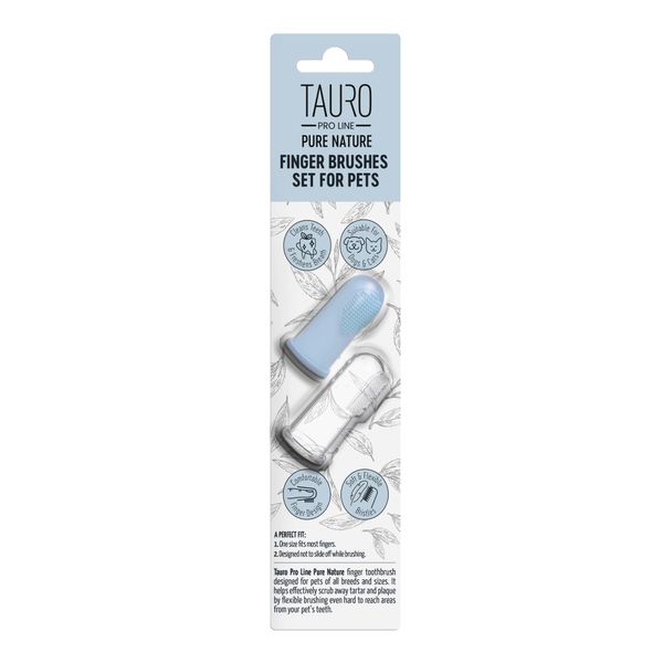 Tauro Pro Line набор щеток на палец для ухода за зубами собак и кошек