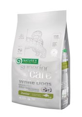 Сухий беззерновий корм для цуценят малих порід з білим забарвленням шерсті Superior Care White Dogs Grain Free Junior Small and Mini Breeds 1.5 кг