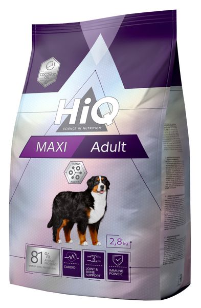 Сухой корм для взрослых собак крупных пород HiQ Maxi Adult 2,8кг