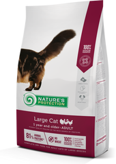 Сухий корм для дорослих котів великих порід Nature's Protection Large cat 2кг