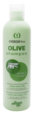 Використовується переважно у порід з підшерстям. Надає шерсті природний обсяг. Omega Olive shampoo 250мл