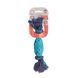 Іграшка для собак MISOKO&CO М'яч для регбі з мотузкою, light blue, 24 cm