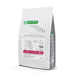 Сухой корм с белой рыбой для растущих собак всех размеров с белой шерстью Nature's Protection, 4 кг