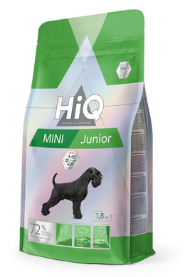 Сухой корм для щенков и молодых собак малых пород HiQ Mini Junior 1,8кг