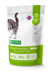 Сухой корм для взрослых стерилизованных котов и кошек для профилактики и лечения МКБ Nature's Protection Urinary Formula-S 400г