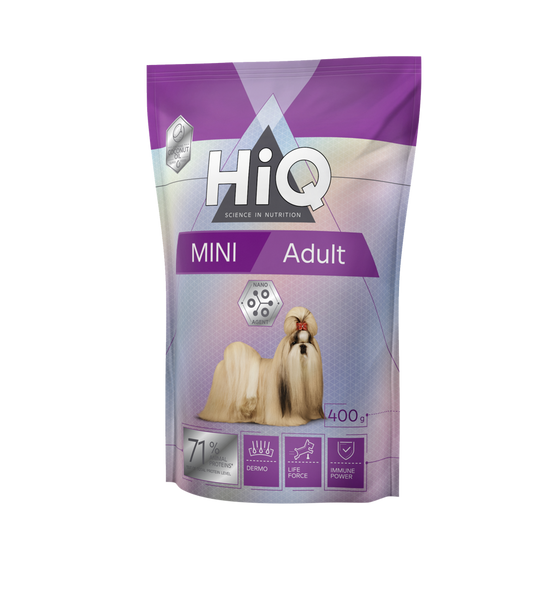 Сухий корм для дорослих собак малих порід HiQ Mini Adult 400g