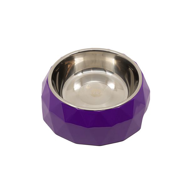 Миска для домашніх тварин KIKA Diamond, purple, size XL