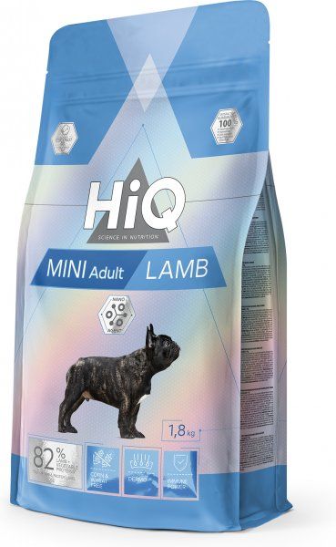 Сухой корм для взрослых собак малых пород HiQ Mini Adult Lamb 1.8kg