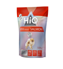 Сухой корм для взрослых собак малых пород HiQ Mini Adult Salmon 400g