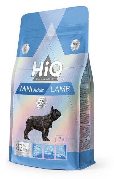 Сухой корм для взрослых собак малых пород HiQ Mini Adult Lamb 7kg