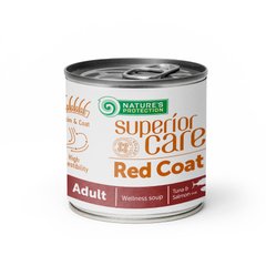 Суп для собак с рыжим окрасом шерсти NP Superior Care Red Coat All Breeds Adult Salmon and Tuna с лососем и тунцом, 140мл