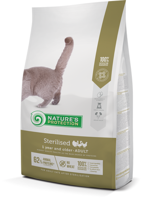 Сухой корм для стерилизованных котов и кошек Nature's Protection Sterilised 7кг