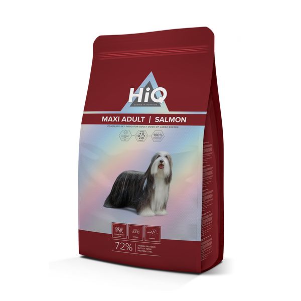 Сухий корм для дорослих собак крупних порід HiQ Maxi Adult Salmon 11кг